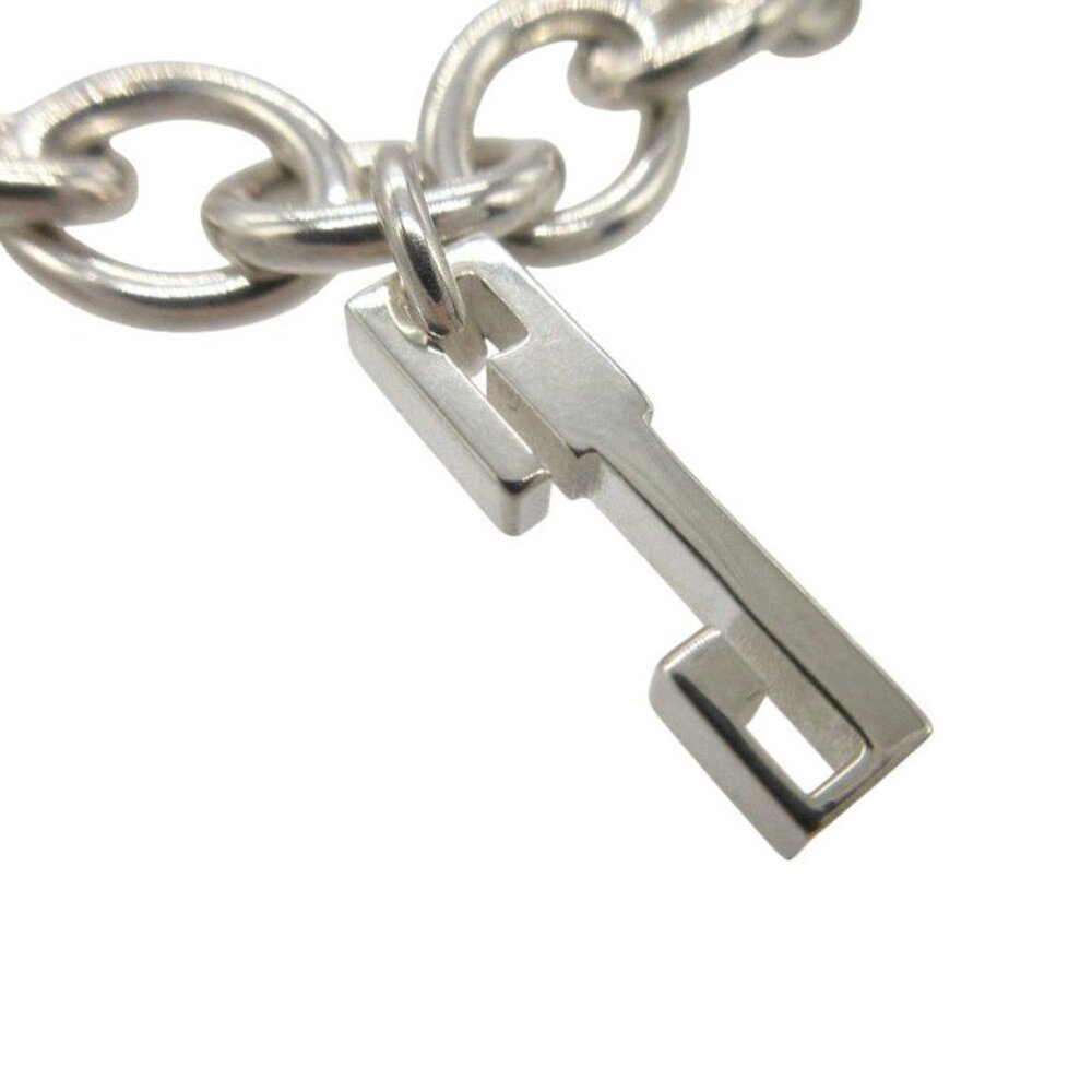 Gucci 5 Charm Bamboo G Logo Dog Tag Icon Charm Bracelet Silver 925 Silver 0524 - Picture 3 of 7